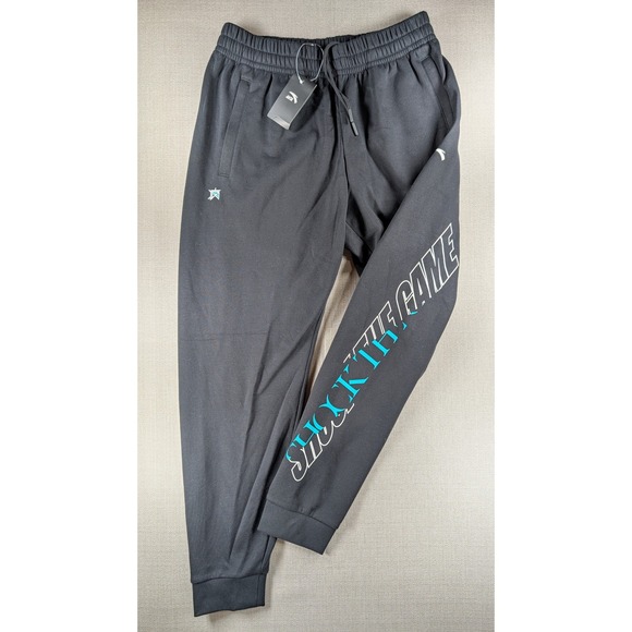 Anta Other - Anta Shock The Game Black Fleece Joggers Men Size 30 Waist 3XL Fits US Small Med